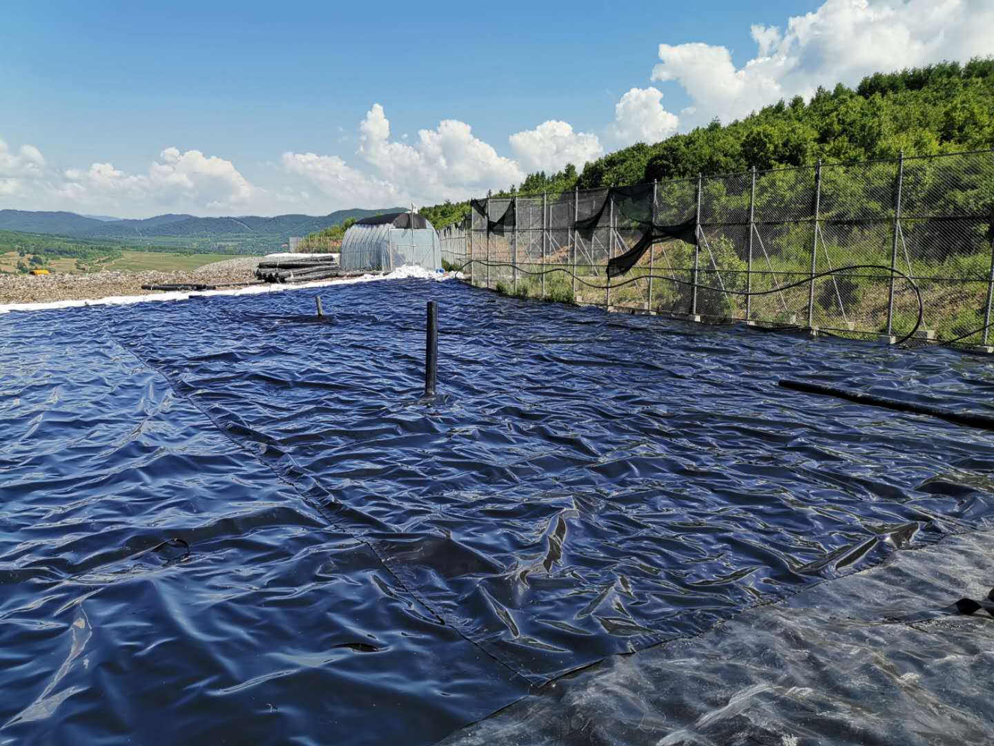 河北深州化糞池土工膜案例